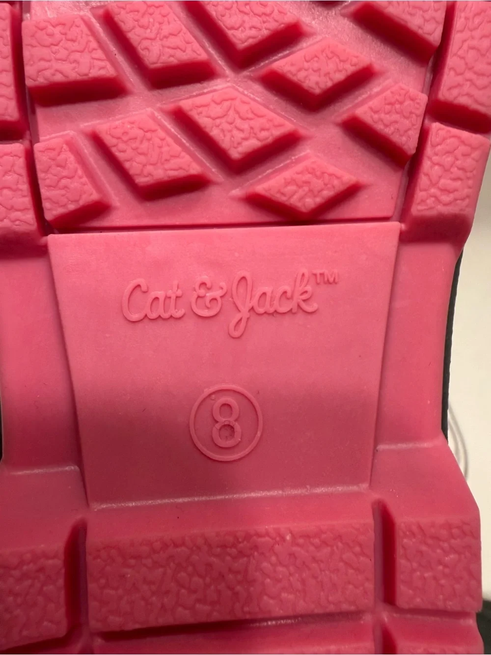 Cat & Jack Pink Winter Boots Waterproof, Size 8 Toddler Girl